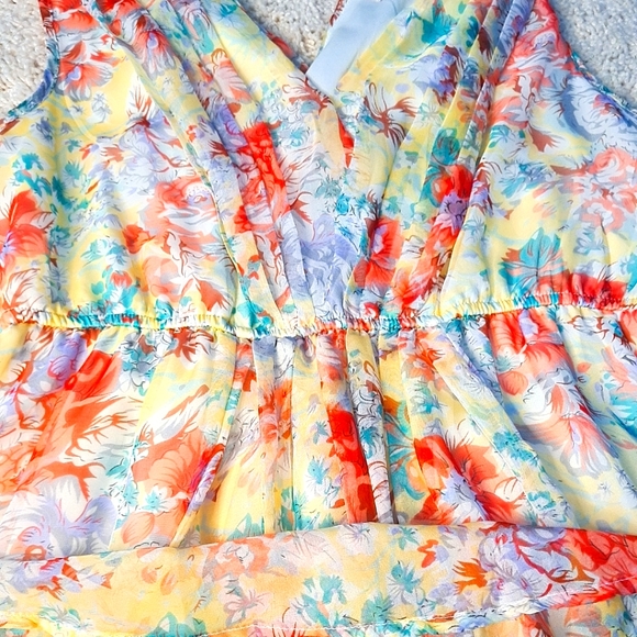 Rachael & Chloe Dress Womens floral  Print Lined Elastic Fit n Flare. - Picture 7 of 7